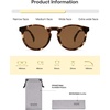 image:imageSOJOS Polarized Round Sunglasses for Women Men TR90 Small Vintage Y2K UV400 Protection SJ2710TortoiseBrown