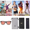image:imageSOJOS Polarized Sports TR90 Sunglasses for Running Cycling Fishing Golf Driving SJ2101C4 Black FrameRed Mirrored Lens