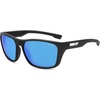 image:imageSOJOS Polarized Square Sunglasses Men Womens TR90 Lightweight Frame UV Protection ShadesMatte BlackBlue Mirrored