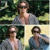 image:imageSOJOS Polarized Square Sunglasses TR90 Lightweight Unisex Women Men Trendy Classic Design UV ProtectionBlackYellow