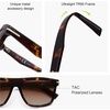 image:imageSOJOS Polarized Square Sunglasses TR90 Lightweight Unisex Women Men Trendy Classic Design UV ProtectionBrownBrown