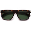 image:imageSOJOS Polarized Square Sunglasses TR90 Lightweight Unisex Women Men Trendy Classic Design UV ProtectionBrownGreen