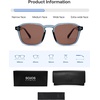 image:imageSOJOS Polarized Square Sunglasses for Men Retro Sun Glasses Trendy Shades UV400 Protection TR90 Frame SJ2652BCrystal BlueBrown