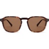 image:imageSOJOS Polarized Square Sunglasses for Men Retro Sun Glasses Trendy Shades UV400 Protection TR90 Frame SJ2652BTortoiseBrown