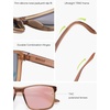 image:imageSOJOS Polarized Square Sunglasses for Men Women Lightweight TR90 Frame UV Protection Mens Womens Sun Glasses SJ2645BrownPink Mirrored