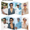 image:imageSOJOS Polarized Square Sunglasses for Men Women Lightweight TR90 Frame UV Protection Mens Womens Sun Glasses SJ2645Matte Black PatternGreen Mirrored