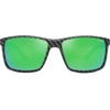 image:imageSOJOS Polarized Square Sunglasses for Men Women Lightweight TR90 Frame UV Protection Mens Womens Sun Glasses SJ2645Matte Black PatternGreen Mirrored