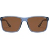 image:imageSOJOS Polarized Square Sunglasses for Men Women Lightweight TR90 Frame UV Protection Mens Womens Sun Glasses SJ2645Matte BlueBrown