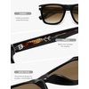 image:imageSOJOS Polarized Square Sunglasses for Men Women TR90 Frame UV Protection Mens Womens Sun Glasses SJ2649BlackBrown Grading