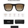 image:imageSOJOS Polarized Square Sunglasses for Men Women TR90 Frame UV Protection Mens Womens Sun Glasses SJ2649BlackBrown Grading