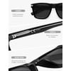 image:imageSOJOS Polarized Square Sunglasses for Men Women TR90 Frame UV Protection Mens Womens Sun Glasses SJ2649BlackGrey