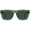 image:imageSOJOS Polarized Square Sunglasses for Men Women TR90 Frame UV Protection Mens Womens Sun Glasses SJ2649Crystal GreenGrey