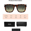 image:imageSOJOS Polarized Square Sunglasses for Men Women TR90 Frame UV Protection Mens Womens Sun Glasses SJ2649TortoiseDark Green Grading