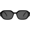 image:imageSOJOS Polarized Sunglasses For Women Retro Rectangle Womens Sun Glasses Trendy Narrow Square 90s Shades SJ2232Black