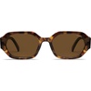 image:imageSOJOS Polarized Sunglasses For Women Retro Rectangle Womens Sun Glasses Trendy Narrow Square 90s Shades SJ2232LeopardBrown