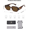 image:imageSOJOS Polarized Sunglasses For Women Retro Rectangle Womens Sun Glasses Trendy Narrow Square 90s Shades SJ2232LeopardBrown