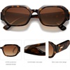 image:imageSOJOS Polarized Sunglasses For Women Retro Rectangle Womens Sun Glasses Trendy Narrow Square 90s Shades SJ2232Tortoise