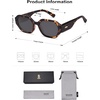 image:imageSOJOS Polarized Sunglasses For Women Retro Rectangle Womens Sun Glasses Trendy Narrow Square 90s Shades SJ2232TortoiseGrey