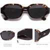 image:imageSOJOS Polarized Sunglasses For Women Retro Rectangle Womens Sun Glasses Trendy Narrow Square 90s Shades SJ2232TortoiseGrey
