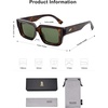 image:imageSOJOS Polarized Sunglasses Womens Men Trendy Square Small Y2K Designer Shades SJ2323Green