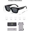 image:imageSOJOS Polarized Sunglasses Womens Men Trendy Square Small Y2K Designer Shades SJ2323Grey
