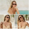 image:imageSOJOS Polarized Sunglasses Womens Mens Retro Rectangle Sun Glasses Trendy Hexagonal Frame 80s 90s Shades SJ2324Black