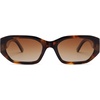 image:imageSOJOS Polarized Sunglasses Womens Mens Retro Rectangle Sun Glasses Trendy Hexagonal Frame 80s 90s Shades SJ2324Demi