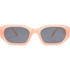 image:imageSOJOS Polarized Sunglasses Womens Mens Retro Rectangle Sun Glasses Trendy Hexagonal Frame 80s 90s Shades SJ2324Pink