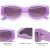 image:imageSOJOS Polarized Sunglasses Womens Mens Trendy Pentagonal Cateye Sun Glasses 80s 90s Shades SJ2329Purple