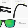 image:imageSOJOS Polarized Sunglasses for Driving Outdoor Sports  Square UV Protection Shades Men WomenMatte BlackGreen Mirrored