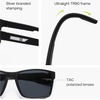 image:imageSOJOS Polarized Sunglasses for Driving Outdoor Sports  Square UV Protection Shades Men WomenMatte BlackGrey