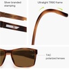 image:imageSOJOS Polarized Sunglasses for Driving Outdoor Sports  Square UV Protection Shades Men WomenTortoiseBrown