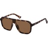 image:imageSOJOS Polarized Sunglasses for Men Women Modern Square Sun Glasses TR90 Trendy Shades UV400 Protection SJ2644TortoiseBrown