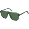 image:imageSOJOS Polarized Sunglasses for Men Women Modern Square Sun Glasses TR90 Trendy Shades UV400 Protection SJ2644Transparent GreenGreen