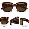 image:imageSOJOS Polarized Sunglasses for Women Men Trendy Square Large Sun Glasses SJ2149Brown TortoiseBrown
