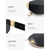 image:imageSOJOS Polarized Sunglasses for WomenTrendy Hexagonal Sun Glasses Retro Shades UV400 SJ1257GoldGrey