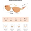 image:imageSOJOS Polarized Sunglasses for WomenTrendy Hexagonal Sun Glasses Retro Shades UV400 SJ1257GoldOrange