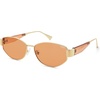 image:imageSOJOS Polarized Sunglasses for WomenTrendy Hexagonal Sun Glasses Retro Shades UV400 SJ1257GoldOrange