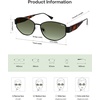 image:imageSOJOS Polarized Sunglasses for WomenTrendy Hexagonal Sun Glasses Retro Shades UV400 SJ1257Matte BlackGreen