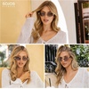 image:imageSOJOS Polarized Sunglasses for WomenTrendy Hexagonal Sun Glasses Retro Shades UV400 SJ1257Matte BlackGreen