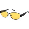 image:imageSOJOS Polarized Sunglasses for WomenTrendy Hexagonal Sun Glasses Retro Shades UV400 SJ1257Matte BlackYellow