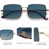 image:imageSOJOS Polarized Sunglasses for Womens MensRectangle Polygon Retro Vintage Shades Classic Vintage Shades SJ1168Blue