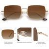 image:imageSOJOS Polarized Sunglasses for Womens MensRectangle Polygon Retro Vintage Shades Classic Vintage Shades SJ1168Brown