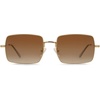 image:imageSOJOS Polarized Sunglasses for Womens MensRectangle Polygon Retro Vintage Shades Classic Vintage Shades SJ1168Brown