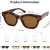 image:imageSOJOS Polarized Sunglasses womens men Trendy Small Designer Shades SJ2289Brown