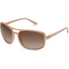 image:imageSOJOS Polarized Wrap Around Aviator Sunglasses for Women Men Retro Rectangle UV400 Womens Vintange Sports Sun Glasses SJ2269 White Milky Light Brown Frame Brown Lens