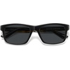 image:imageSOJOS Rectangle Polarized Sunglasses for Men Women Classic Acetate Frame UV Protective Wide Vision Shades SJ3115BlackGrey