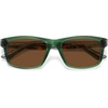 image:imageSOJOS Rectangle Polarized Sunglasses for Men Women Classic Acetate Frame UV Protective Wide Vision Shades SJ3115GreenBrown