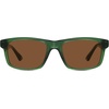 image:imageSOJOS Rectangle Polarized Sunglasses for Men Women Classic Acetate Frame UV Protective Wide Vision Shades SJ3115GreenBrown