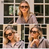 image:imageSOJOS Rectangle Polarized Sunglasses for Men Women Classic Acetate Frame UV Protective Wide Vision Shades SJ3115GreenBrown